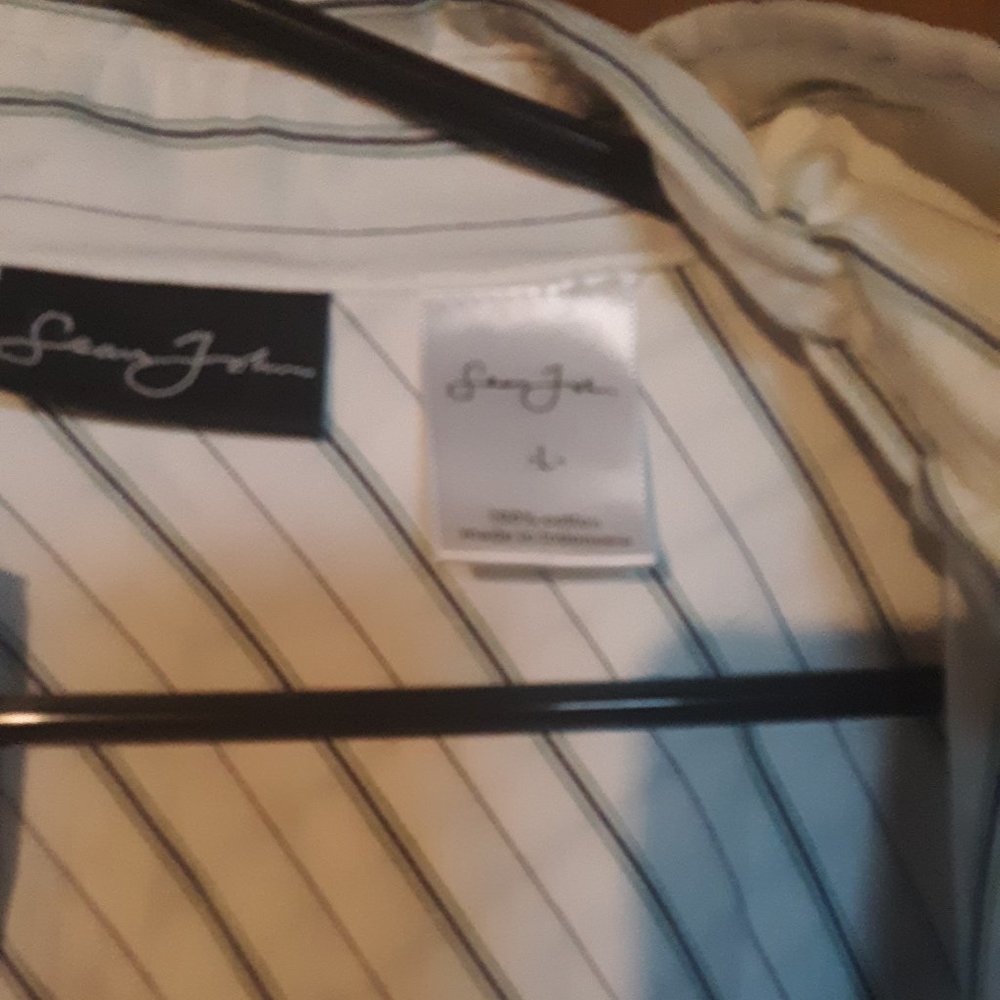 SEAN JOHN VINTAGE WHITE DRESS SHIRT - LARGE - "COLLECTORS ITEM" - Picture 5 of 10